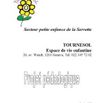 Projet pédagogique de l'EVE Tournesol